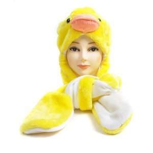  Duckling Animal Hat with Mittens 