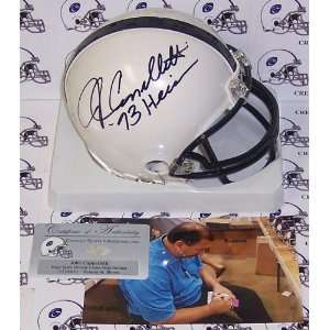 Autographed John Cappelletti Mini Helmet   Penn State Nittany Lions 