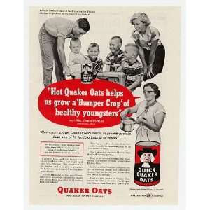 1953 Mrs Creola Wieland Kawkawlin Michigan Quaker Oats Print Ad (5495)