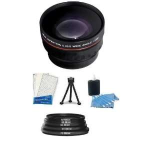  Lens Accessory Kit includes 0.43X Wide Angle FishEye High Definition 