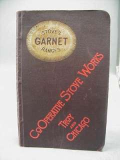 1888 GARNET ANTIQUE WOOD PARLOR HEATING STOVE CATALOG  