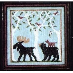  Treck in the Woods   Cross Stitch Pattern Arts, Crafts 