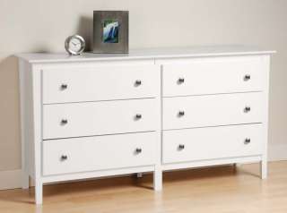 Berkshire Bedroom 6 Drawer Dresser Chest   White NEW  