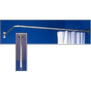  Shower Rod Set w/ Ceiling Brace  Polished Chrome