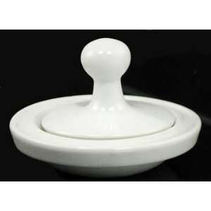  White Ceramic Shallow Mortar and Pestle Wicca Wiccan Pagan 