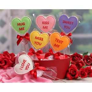 Sweet Sayings Cookie Lollipops (set/6)  Grocery & Gourmet 