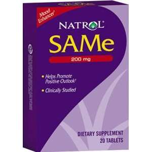  SAM e 200 mg 20 Tabs ( S Adenosyl L Methionine )   Natrol 