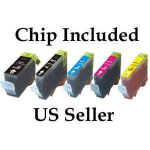  15 Pack with CHIP (3BK/3BK/3C/3M/3Y) Non OEM Ink Cartridges for PGI 