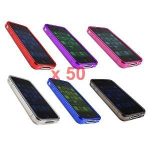  50pc Wholesale TPU Case Cover for Apple Iphone 4 / 4S Lot Sale 