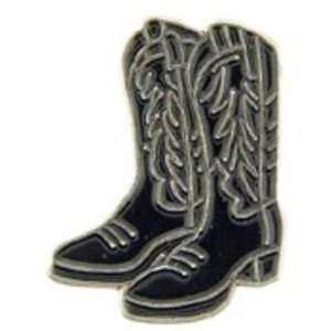  Cowboy Boots Pin Black 1 Arts, Crafts & Sewing