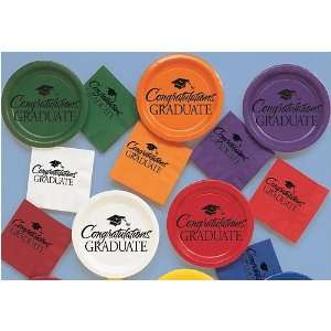  Blue Congradulations Graduate 7 Plates Toys & Games