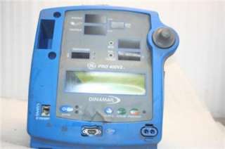 GE Dinamap Pro 400 V2 Patient Monitor Blood Pressure Tester  