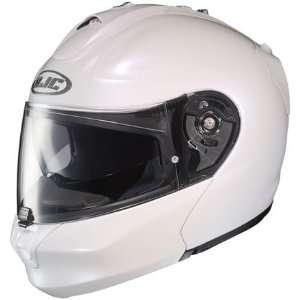    HJC RP Max Modular Motorcycle Helmet Pearl White Md Automotive