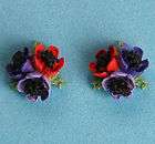small POPPY BROOCH   flower jewellery MADE IN WALES  