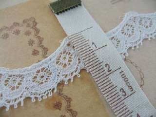 white nylon lace trim from France   per 4yd  