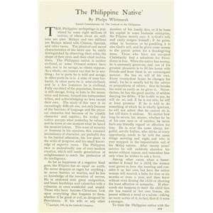    1900 Philippine Natives by Phelps Whitmarsh 