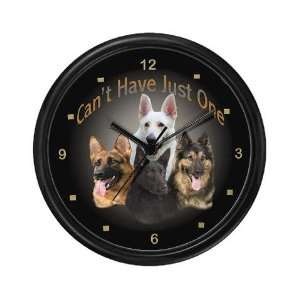  German Shepherd Cant Have Ju Pets Wall Clock by  
