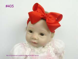   boutique hair bows 4 4.5.5 inches with headband without clips  