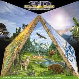  300 Piece Animals of The World Pyramid Puzzle Art by Phil 