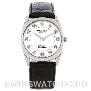 Rolex Cellini Danaos 4233 18k White Gold Mens Watch  