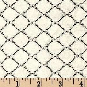   Blend Diamond Lace White Fabric By The Yard Arts, Crafts & Sewing