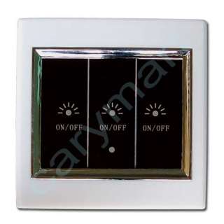 Gang Wireless Remote Control Wall Plate Light Switch  