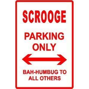  SCROOGE PARKING christmas cheap NEW sign