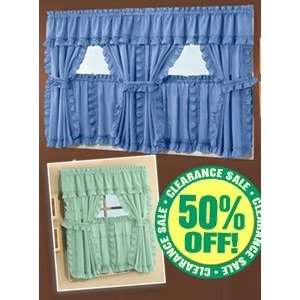  Gingham & Solid Kitchen Valances