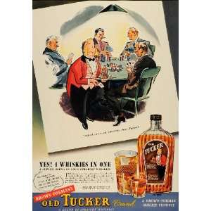   Brown Forman Old Tucker Whiskies   Original Print Ad
