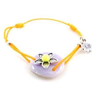  french touch bracelet Liberty lilac orange. Jewelry