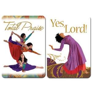 Total Praise/Yes Lord   Set of 2 African American Magnets  
