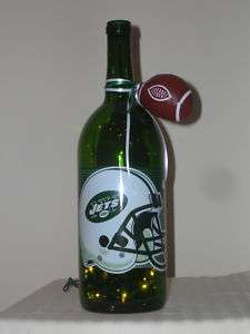 New York Jets Lighted Wine Bottle  