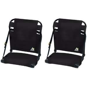  GCI Lightweight Foldable BleacherBack Stadium Seat (Black 