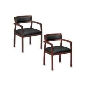  Basyx Products   Guest Chair, 22 1/2x22x31, Bourbon Cherry 