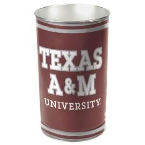  Texas A&M Aggies NCAA Tapered Wastebasket (15 Height 