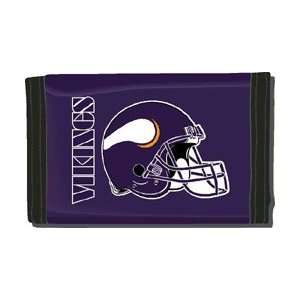  Minnesota Vikings Nylon Tri Fold Wallet