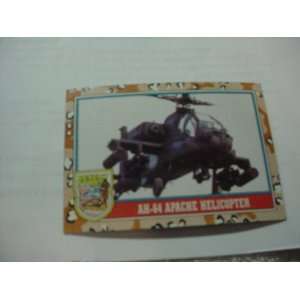 Desert Storm Collectable Cards   AH 64 Apache Helicopter   2nd Series 