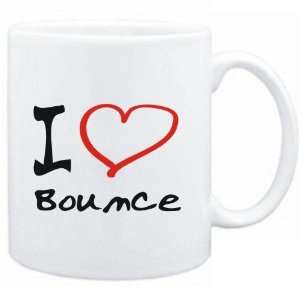  Mug White  I LOVE Bounce  Music