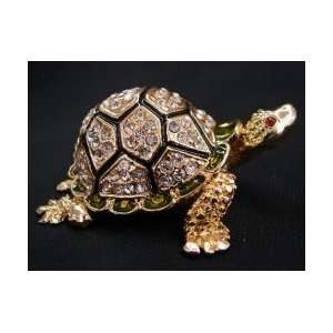  Bejeweled Big Metal Turtle 