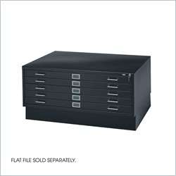   in black 59718 closed cabinet base for safco 4994 facil flat file
