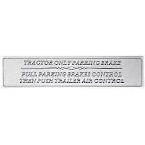  Freightliner Air Brake Control Engraved Statement Plate 