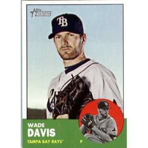  2012 Topps Heritage 109 Wade Davis   Tampa Bay Rays 