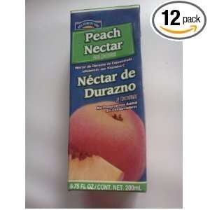 Peach Nectar, 6.75 Fl Oz. Juice Box, Pack of 12  Grocery 