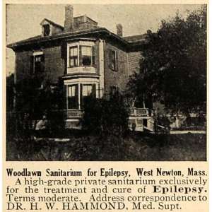   Epilepsy Cure West Newton   Original Print Ad
