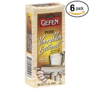 Gefen Pure Vanilla Extract, Passover, 2 Ounce (Pack of 6)  