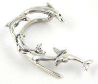 Sterling Silver Dolphin EAR WRAP CUFF Porpoise NEW A Marty Magic 