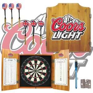  Coors Light Dart Cabinet w/ darts