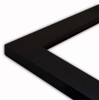 Flat Black Picture Frame Solid Wood  