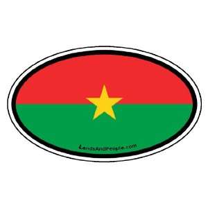  Burkina Faso Flag West Africa State Car Bumper Sticker 