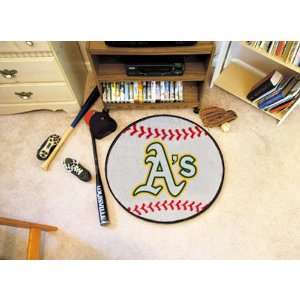  Oakland Athletics MLB Baseball Round Floor Mat (29 